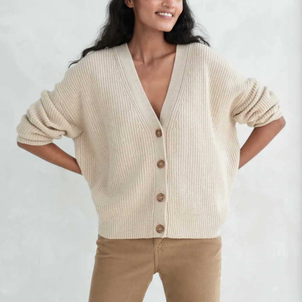 Jenni Kayne Cropped Cashmere Cocoon Cardigan